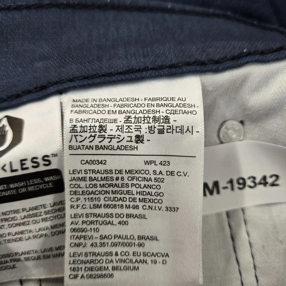 Levi's 541 Men Jeans 31X32 Navy Tapered Athletic Fit Twill 32